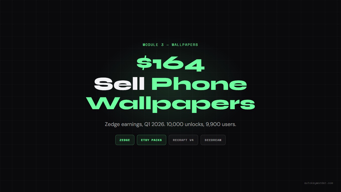 Sell Phone Wallpapers: Zedge, Etsy, and Gumroad Guide (2026)